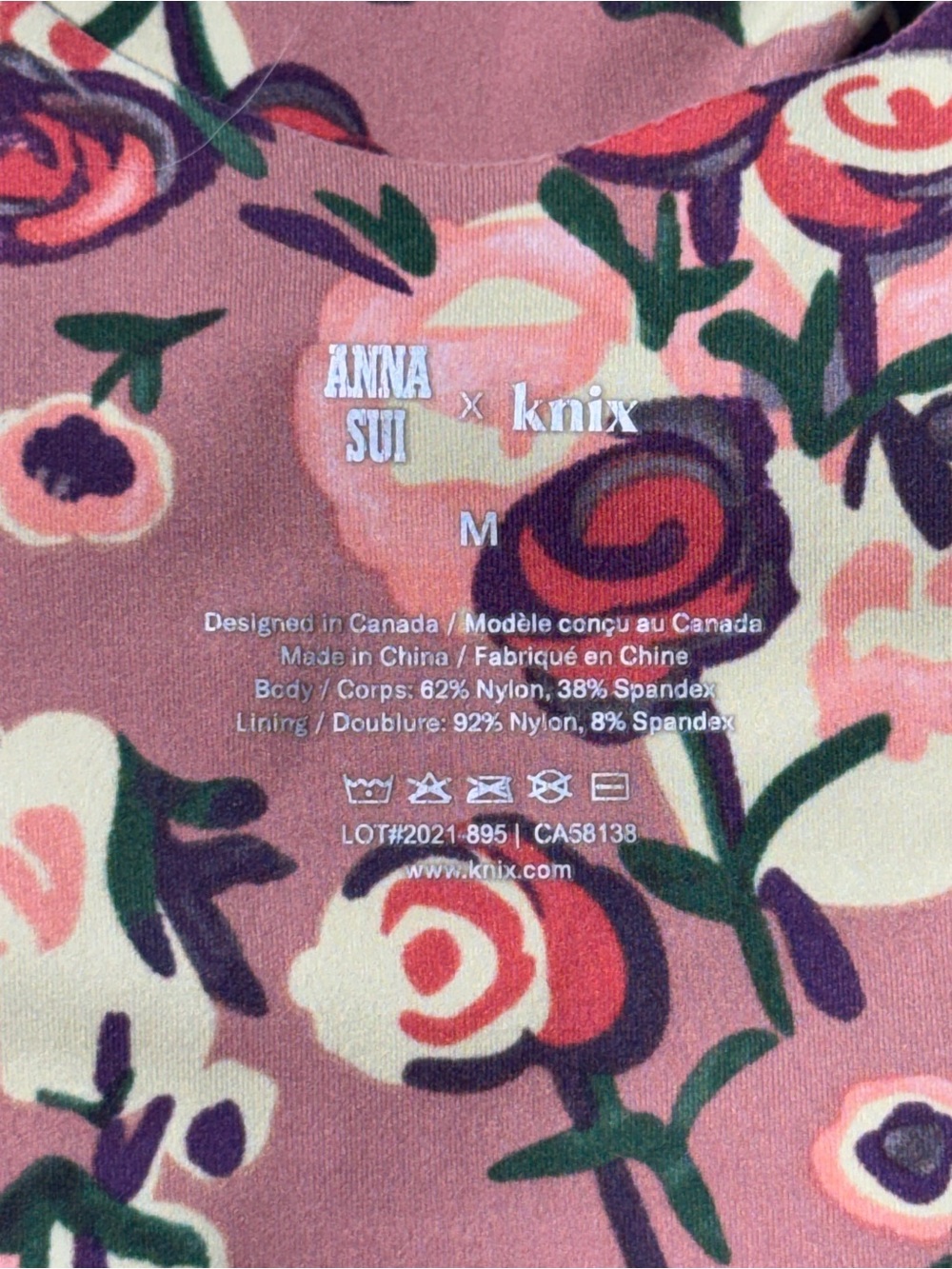 ANNA SUI x KNIX Rose Bouquet Luxe Pullover Bra Size Medium - Picture 9 of 10